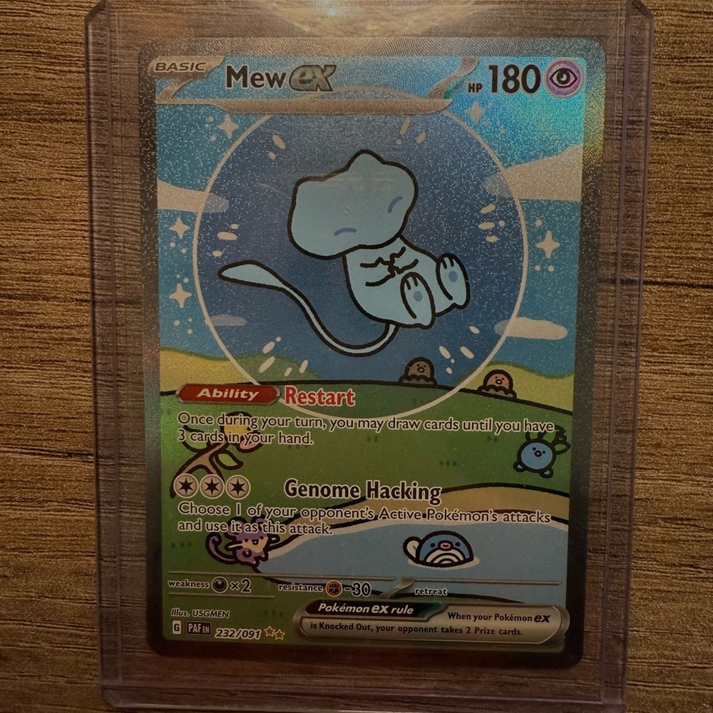 Mew EX Holographic 232/091 Near Mint/Fresh Pull Pokemon Card 151
